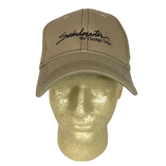 Saladmaster We Change Lives Cap America Adjustable Khaki Cotton Baseball Hat - Picture 1 of 6